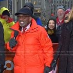 Al Roker’s orange down jacket on Today