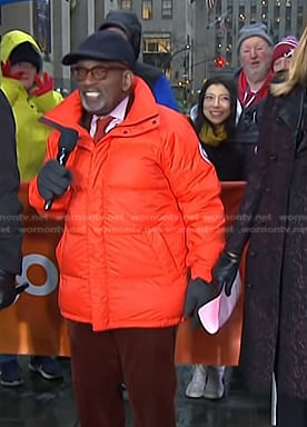 Al Roker's orange down jacket on Today