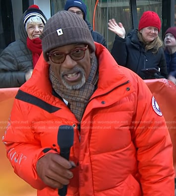 Al Roker's orange down jacket on Today