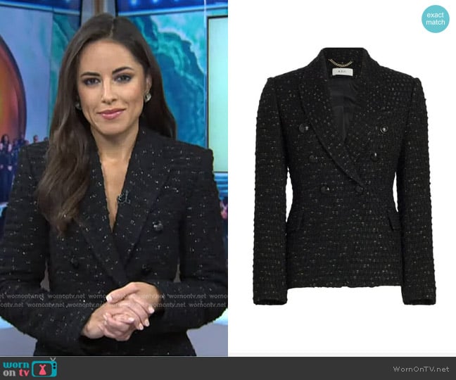 A.L.C. Chelsea Tweed Tailored Jacket worn by Kaylee Hartung on Today