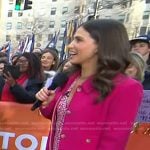 Angie Lassman’s pink coat on Today