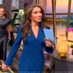 Alyssa’s blue wrap dress on The View