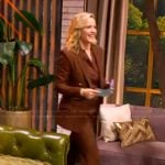 Sara’s brown double breasted blazer on The View