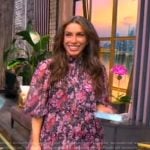 Alyssa’s floral print mini dress on The View