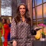 Alyssa’s printed mini dress on The View