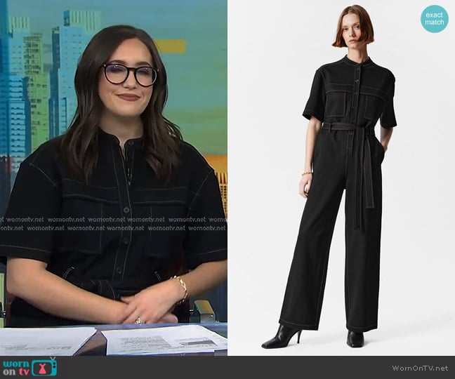 Savannah’s black utility jumpsuit on NBC News Daily