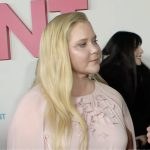 Amy Schumer’s pink floral applique maxi dress on E! News