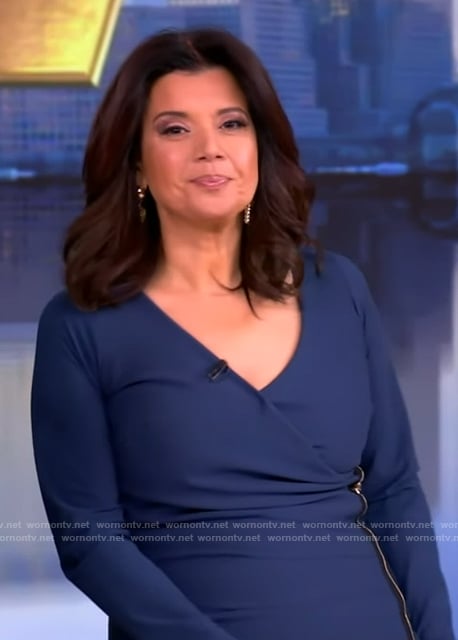 Ana’s blue wrap dress on The View