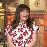 Ana Gasteyer’s white and red floral dress on Today