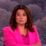 Ana’s pink blazer and pants on The View