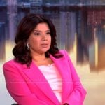 Ana’s pink blazer and pants on The View