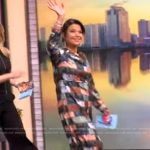 Ana’s printed check shirtdress on The View