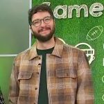 Andrew Boza’s brown flannel shirt on Sherri