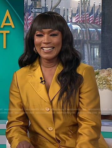 Angela Bassett's yellow blazer and pants on Today