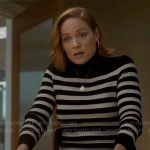 Angie’s black striped turtleneck on Will Trent