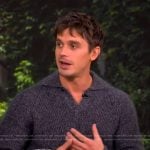 Antoni Porowski’s gray knit sweater on The View