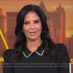 Darlene’s black embellished collar dress on Today