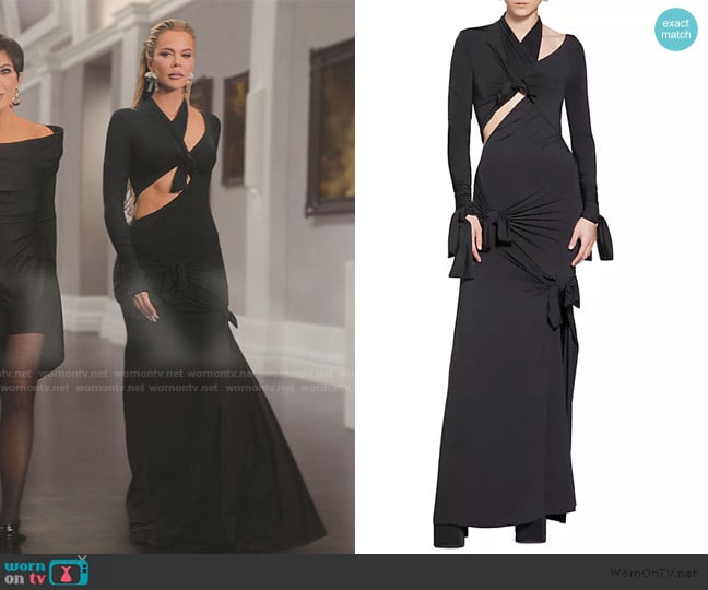 Balenciaga Knot Gown worn by Khloe Kardashian (Khloe Kardashian) on The Kardashians