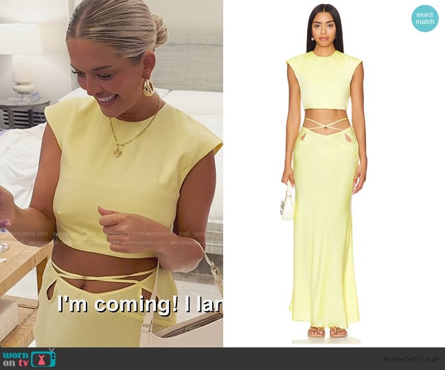 Salley’s yellow maxi skirt on Southern Charm