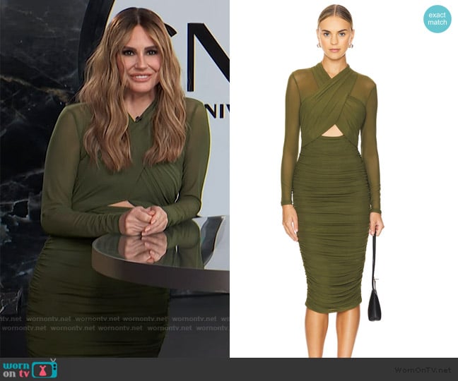 Bardot Aliyah Dress worn by Keltie Knight on E! News