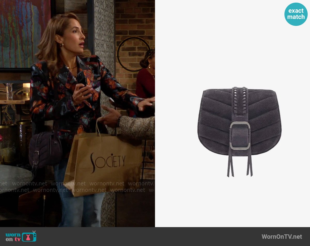 ba&sh Teddy Bag worn by Lily Winters (Christel Khalil) on The Young and the Restless