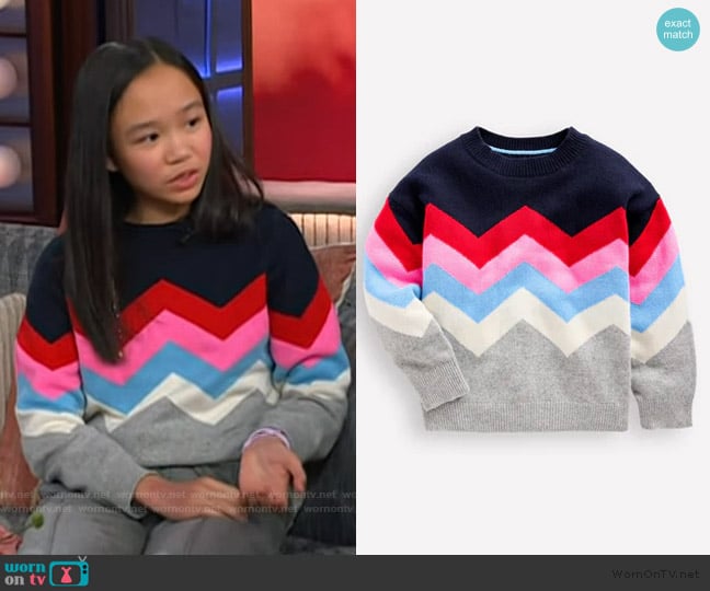 Boden Lydia Cashmere Jumper worn by Evelyn on The Kelly Clarkson Show