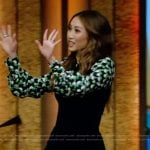 Brenda Song’s mixed media dress on Live with Kelly and Mark