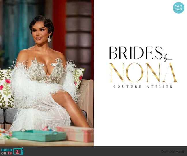 Brides by Nona Custom Dress worn by Mia Thornton on The Real Housewives of Potomac