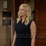 Brooke’s black sleeveless dress on The Bold and the Beautiful