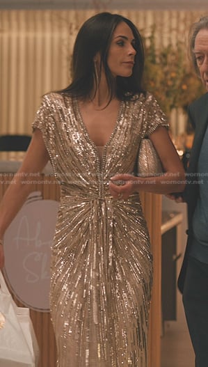 Chloe's sequin gown on Elsbeth