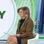 Christine Romans’ brown leather blazer on Today