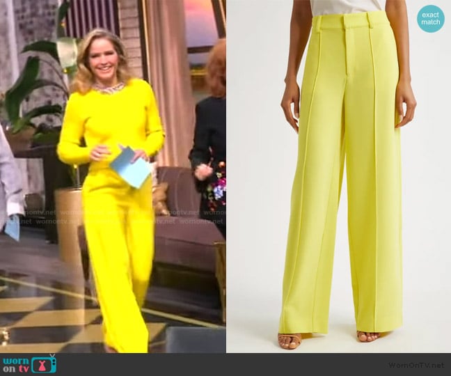 Cinq a Sept Amanda Pants worn by Sara Haines on The View