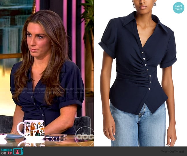 Cinq a Sept Pelona Top worn by Alyssa Farah Griffin on The View