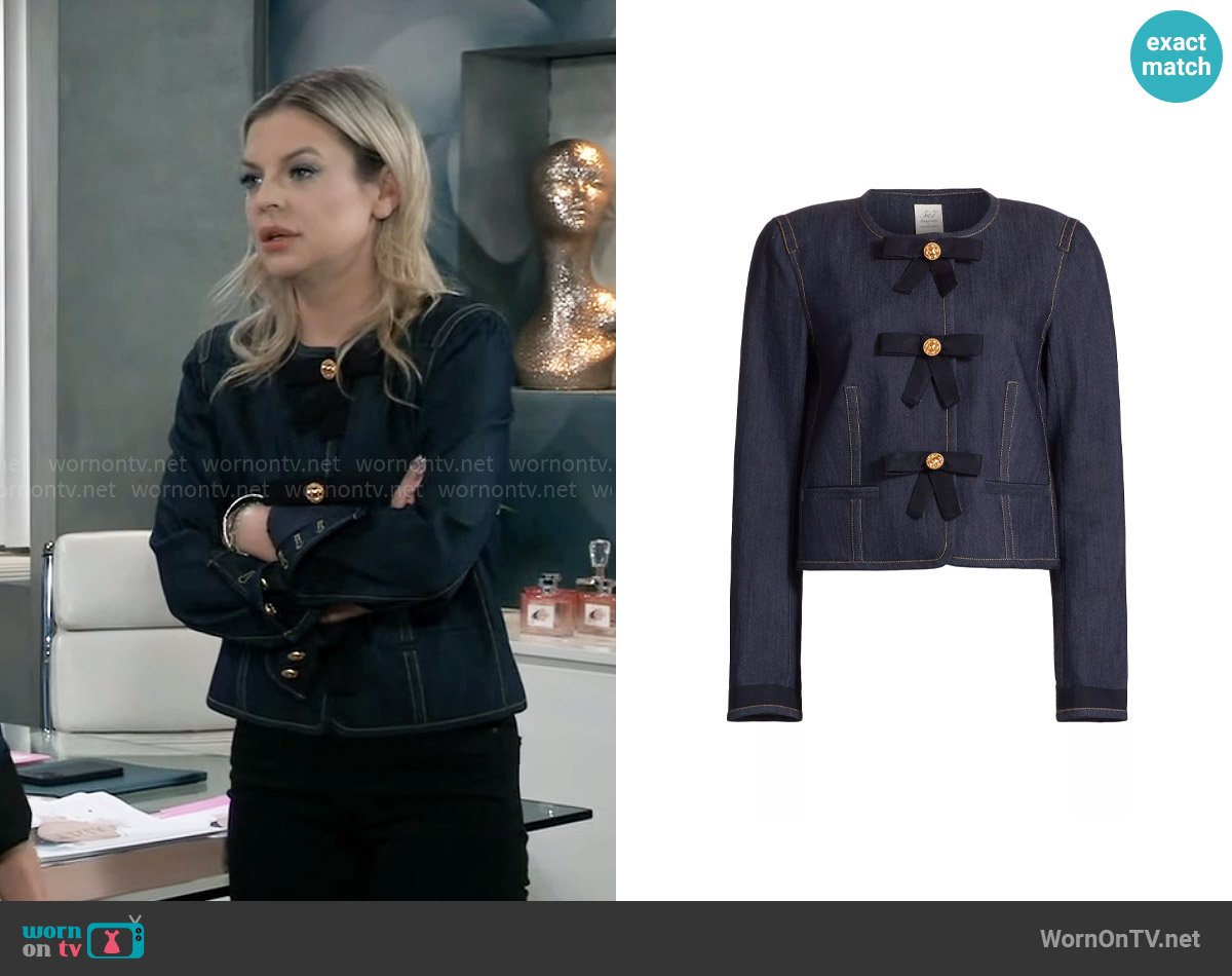 Cinq a Sept Taya Jacket worn by Maxie Jones (Kirsten Storms) on General Hospital