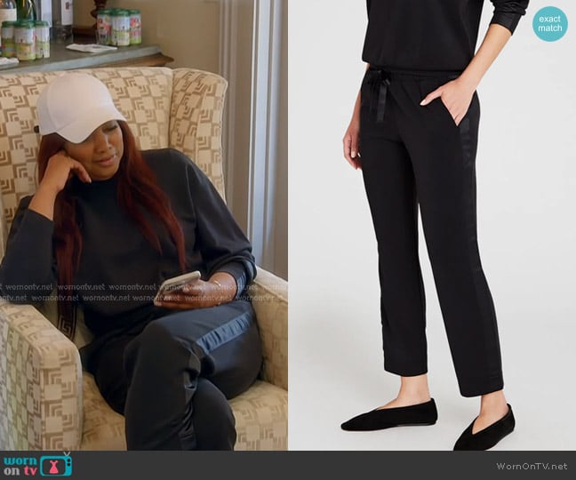 Garcelle’s black side stripe sweatpants on RHOBH