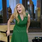 Connie Britton’s green belted dress on Live with Kelly and Mark