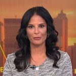Darlene’s grey short sleeve tweed dress on Today