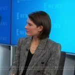 Daryn Carp’s herringbone blazer on E! News