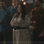 Dana’s silver sequin dress on Sweet Magnolias