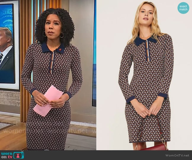 Diane von Furstenberg Milena Dress worn by Adriana Diaz on CBS Mornings