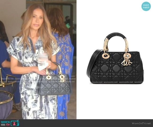 Dior 95.22 Lady Dior Medium Bag worn by Dorit Kemsley on The Real Housewives of Beverly Hills