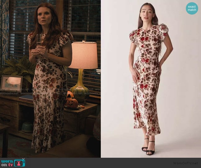 Doen Merla Floral Dress in Primrose Garden Floral worn by Maddie Townsend (JoAnna Garcia Swisher) on Sweet Magnolias