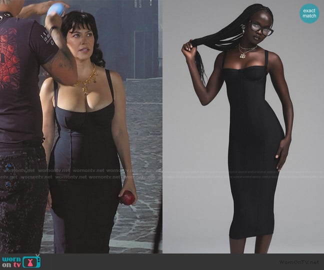 Dolce and Gabbana x Skims Body Dress worn by Kourtney Kardashian (Kourtney Kardashian) on The Kardashians