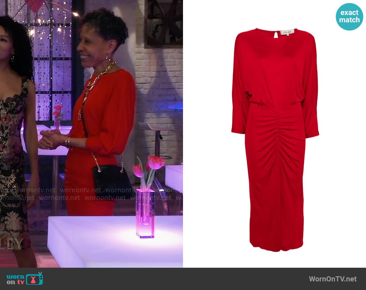 Diane von Furstenberg Chrisey Dress worn by Stella Henry (Vernee Watson) on General Hospital