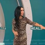 Elizabeth Werner’s leopard print dress on CBS Mornings