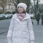 Elsbeth’s white down coat jacket on Elsbeth