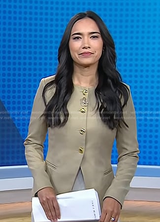 Emilie's beige blazer on Today