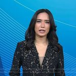 Emilie’s black lace blazer on Today