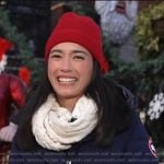 Emilie’s navy down coat on Today