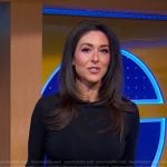 Erielle’s black gg buckle belt on Good Morning America